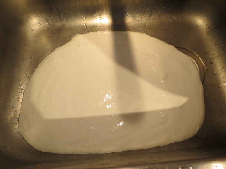 Eggjahvítur í vaski