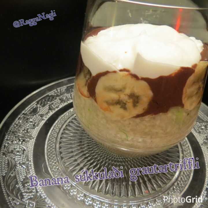 Banana-súkkulaði-grautartriffli