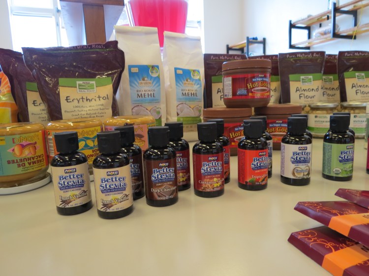 Að sjálfsögðu notuðum við hina frábæru bragðdropa frá NOW á námskeiðinu enda langsamlega bragðbestu droparnir.